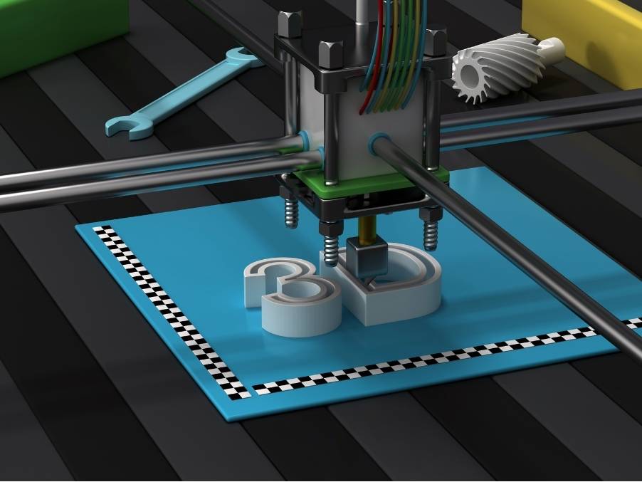 photo d'une machine de modélisation et impression 3D