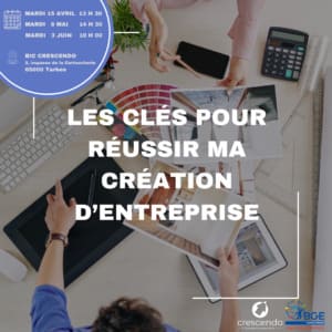 Flyer de l'événement "Les clés pour réussir ma création d'entreprise"